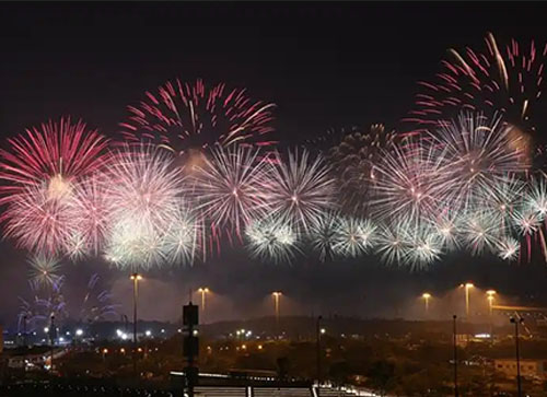 岳池县焰火晚会